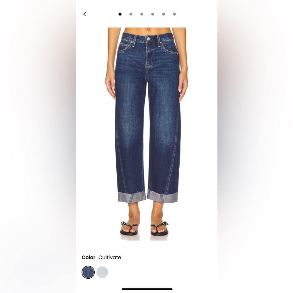NWT Pistola Cuffed Wide-Leg Jeans in Cultivate - size 25